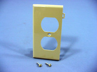 New Leviton Ivory Sectional End Receptacle Wallplate Duplex Outlet Cover PSE8-I