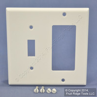 Leviton White Decora GFCI Switch Cover Receptacle Wall Plate Switchplate 80405-W