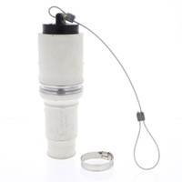 Leviton White Rhino-Hide Female Plug 49 Series 444 MCM Single Pole 796A 49F44-W