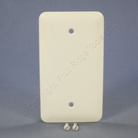 Mulberry Princess White 1-Gang Painted Metal BLANK Cover Wallplate Box Mount 76151