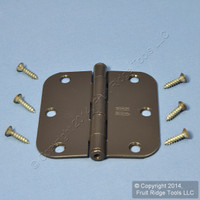 National Hardware #V512R5/8 Oil Rubbed Bronze Finish Steel 3-1/2" Removable Pin Cabinet Door Hinge N331-587