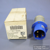 New Leviton International-Rated Splashproof Pin & Sleeve Plug 63A 250VAC SP363P6