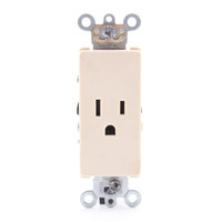 Leviton Ivory Decora COMMERCIAL Receptacle Outlet NEMA 5-15R 15A Bulk 16241-I