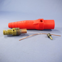 New Leviton Red ECT 16 Series Male Detachable Cam Plug 300A 600V Crimped 16D27-R