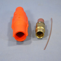 New Leviton Orange 16 Series Female Vulcanized Cam-Type Plug 400A 600V 16V28-O