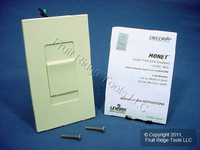 Leviton Ivory Monet Slide Dimmer Switch 1000W Incandescent MNI10-10I