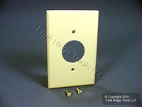 Leviton MIDWAY Almond 1.406" Receptacle Wallplate Single Outlet Cover 80504-A