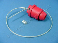 Leviton Red 18 Series Cam Connector Plug Male Protective Insulator Cap 18P21-R