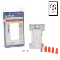 Leviton White Mural Dimmer Switch Multi-Way 600VA 450W Magnetic Low Voltage Preset MLM06-1LW