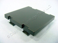 2 Leviton Black 2-Unit MOS Blank Filler Wallplate Insert Cover Modules 41292-2BE