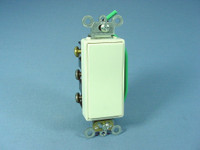 Leviton Almond Double Pole Double Throw (DPDT) Center-OFF Decora Rocker Light Switch Maintained Contact 5686-2A
