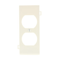 Leviton Light Almond Sectional Receptacle Wallplate Duplex Cover PSC8-T