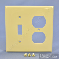 Leviton Ivory UNBREAKABLE Switch/Outlet Wallplate Receptacle Cover Switchplate 80705-I