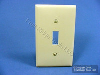New Leviton Ivory Unbreakable Toggle Switch Cover Wallplate Switchplate 80701-I