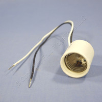 Leviton Unglazed Porcelain Light Socket Lamp Holder Medium 660W 250V 70035-10 Bulk