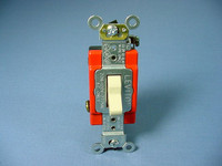 Leviton Ivory INDUSTRIAL 3-Way Quiet Toggle Wall Light Switch 20A Bulk 1223-2I