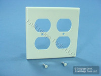 Leviton Light Almond 2G Outlet Cover Duplex Receptacle Plastic Wallplate 78016