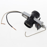 Leviton 2-Light Socket Cluster Pull Chain Lamp Holder 660W 250V 1A 125V T 4017-D4F