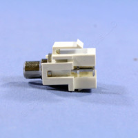 Eagle White Modular TV Video Connector RCA Speaker Cable Jack Insert RG6 5553W