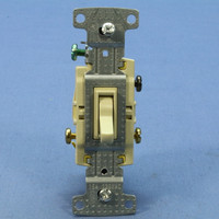 Hubbell Ivory Framed Toggle Wall Light Switch 3-way Residential 15A Bulk RS315I