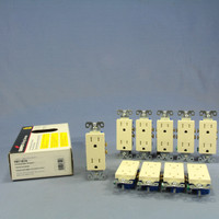 10 Cooper Almond TAMPER RESISTANT Duplex Receptacle Outlets NEMA 5-15R 15A TR1107A