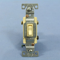 Cooper Ivory INDUSTRIAL Grade 3-Way Framed Quiet Toggle Wall Light Switch 15A Bulk 1223-1V