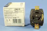 Leviton California Style Locking Receptacle Twist Lock CS Outlet 50A 125V CS63-70
