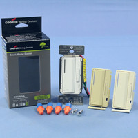 Cooper White Ivory Almond Smart Master Dimmer Preset Light Switch Multi-Way 600W AIM06-C1