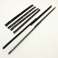 2-Pair GlideRite Hardware 20" Side Mount 80lb Load Capacity 3/4 Extension Drawer Slides Steel Axel Delrin Wheel 2031