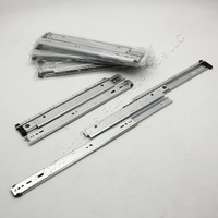 4-Pair GlideRite Hardware 16" Side Mount 150lb Load Capacity Full Extension Standard Drawer Slides Ball Bearing 1680ZC