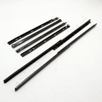 2-Pair GlideRite Hardware 18" Side Mount 75lb Load Capacity 3/4 Extension Drawer Slides Steel Axel Delrin Wheel 1831