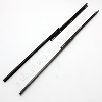 Pair GlideRite Hardware 18" Side Mount 80lb Load Capacity 3/4 Extension Drawer Slides Steel Axel Delrin Wheel 1831