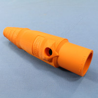 Hubbell-Wiring Kellems Replacement Orange Insulgrip Male Body for Cam-Type Lock HBL15MBO