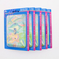 5 Leviton Seashells 1-Gang Wall Plate Toggle Switch Cover Switchplates 89001-SHL