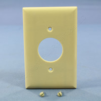 Pass and Seymour Ivory 1.406" Receptacle Junior-Jumbo Wallplate Outlet Plastic Cover SPJ7-I