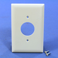 Pass and Seymour Light Almond UNBREAKABLE TradeMaster 1.406" Receptacle Jumbo Nylon Wallplate Outlet Cover TPJ7-LA