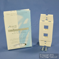 Leviton Quickport Quartz Acenti 2-Port Wallplate Insert AC642-Q