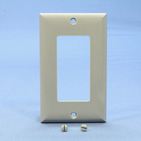 Pass and Seymour Gray STANDARD 1-Gang Decorator GFI GFCI Cover Thermoset Plastic Wallplate SP26-GRY