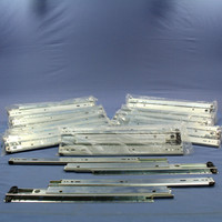 10-Pair GlideRite Hardware 16" Side Mount 150lb Load Capacity Full Extension Standard Drawer Slides Ball Bearing 1680ZC