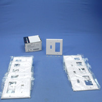 10 Leviton White Thermoplastic Combination Switch Plates Decorator GFCI GFI Cover Nylon Wallplates 5153W