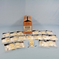 18 Leviton Almond Quickport 4-Port Wallplate Cover Quad 106 Inserts 40898-ABR