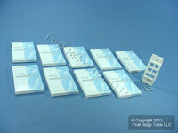10 Leviton Quickport Quartz Acenti 6-Port Wallplate Inserts AC646-QTZ
