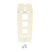 Leviton Quickport Quartz Acenti 3-Port Wallplate Insert AC643-QTZ