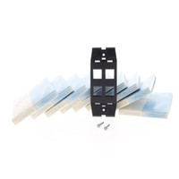 10 Leviton Quickport Onyx Black Acenti 4-Port Wallplate Inserts AC644-ONX