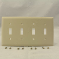 P&S Trademaster Light Almond 4G Switch Cover Nylon UNBREAKABLE Wallplate TP4-LA