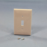 Leviton Gray UNBREAKABLE Midway Switch Cover Wallplate Thermoplastic Nylon Switchplate PJ1-GY