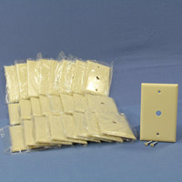 25 Eagle Ivory Telephone Coaxial Cable Thermoset Wallplate Covers .375" Hole 2128V