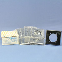 10 Eagle Chrome Receptacle Wallplate Metal Outlet Covers 2-Gang Range Dryer 2.156" Opening 69