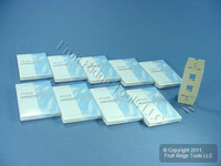 10 Leviton Quickport Driftwood Acenti 2-Port Wallplate Inserts AC642-DFT