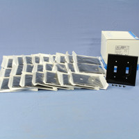 25 Leviton Black UNBREAKABLE 2-Gang Switch Cover Wallplates Switchplate 80709-E